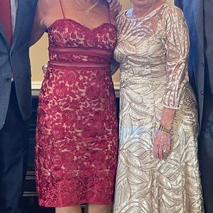 XSCAPE COCKTAIL DRESS.